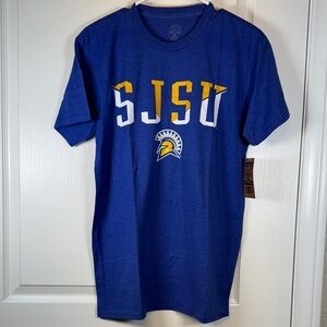 San Jose State University Spartans Blue College Shirt Threads Size Med NWT #5779